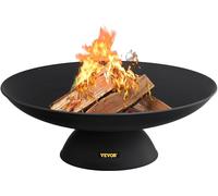 VEVOR: Hoguera de 76 cm de diámetro, 14 cm de profundidad. Cesta para fuego de 28 cm de altura. Hoguera de hierro fundido para jardín. Cesta para fuego con patas de apoyo, ideal para camping, jardín. 
