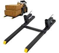 VEVOR Horquilla de enganche de 3 puntas, capacidad de 907,2 kg, enganche para tractor de categoría 1, dimensiones 64,8x55,9x104,1 cm, accesorio de acero de alta capacidad para tractor, compatible con 