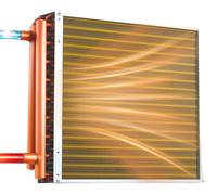 VEVOR, intercambiador de calor de 16" x 16" (40,6 x 40,6 cm), tipo agua a aire, con 3 filas y conexiones de cobre de 3/8" (1 cm), con 193 aletas