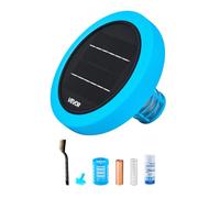 VEVOR Ionizador Solar para Piscinas hasta 132,489 L, Energía Solar, Azul | Purificador de Agua con Ionización de Cobre 20,5 cm, con Ánodo de Cobre, Resorte, Cepillo para Evitar Olores Desagradables