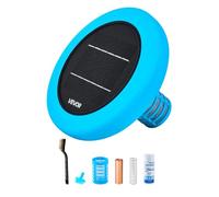 VEVOR Ionizador Solar para Piscinas hasta 170.343 L, Purificador de Agua con Ionización de Cobre 22,5 cm, con Ánodo de Cobre, Resorte, Cepillo para Evitar Olores Desagradables, Molestias en Piel
