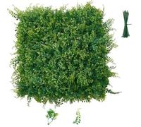 VEVOR Jardín Vertical Artificial 50,8 x 50,8 cm, Panel Decorativo de Pared 12 Unidades, Planta de Estilo Selvático, Pantalla de Privacidad, Decoración para Boda Exterior Interior Terraza Hogar Oficina