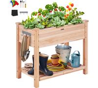 VEVOR: Jardín vertical de madera, maceta para plantas, invernadero pequeño, jardinera para verduras, 86x46x76 cm