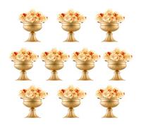 VEVOR Jarrón de Flores para Bodas Alto de 16cm Jarrón Urna para Centro de Mesa Florero de Boda 10 Piezas Soporte de Flores de Mesa para Decoración de Bodas, Fiestas, Ceremonias, Cumpleaños, Eventos