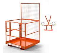VEVOR Jaula de Seguridad para Montacargas 1225x1148 mm, Capacidad de 635kg