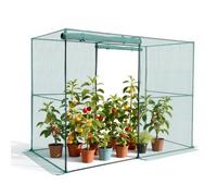 VEVOR Jaula Protectora para Cultivos, con Puerta con Cremallera, Resistente al Viento, Cubierta para Bancales Elevados de Exterior, para Jardín, Patio o Césped, 2396 x 1200 x 1800 mm, Color Verde