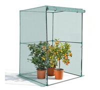 VEVOR Jaula Protectora para Cultivos, con Puerta con Cremallera, Resistente al Viento, Cubierta para Bancales Elevados de Exterior, para Jardín, Patio o Césped, 1200 x 1200 x 1800 mm, Verde, 1 ud