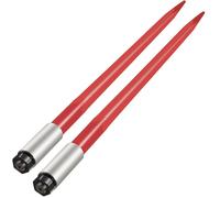 VEVOR - Juego de 2 horquillas frontales para balas, 4,5 x 99 cm, horquillas para balas con capacidad de 1360 kg, sistema de enganche rápido, horquillas cuadradas para balas, horquillas rojas para bala