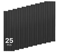 VEVOR, juego de 25 láminas trapezoidales, 1540 x 426 mm, láminas de techo pintadas de acero galvanizado, perfil de lámina resistente a la intemperie con ranuras para el agua, láminas corrugadas resist