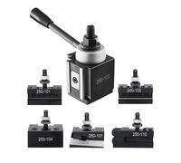 VEVOR Juego de 6 Portaherramientas de Cambio Rápido, Poste de Herramienta Tipo Cuña con Accesorios de Portaherramientas de Torneado, apto para Minitorno y Torno de Metal de 152,4 a 305 mm