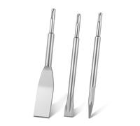 VEVOR Juego de Cinceles SDS Plus, 3 Piezas, Accesorios para Herramientas Eléctricas, Cinceles Puntiagudo y Planos para Martillo de Impacto, para Quitar Azulejos Baldosas, para Concreto Mampostería