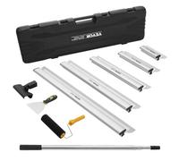 VEVOR Juego de Cuchillas para Desnatar Paneles de Yeso, Cuchillos de Acero Inoxidable de 254/406/610/813/1016 mm y Mango de Extensión de 862 - 2072 mm, Herramientas Profesionales para Placa de Yeso