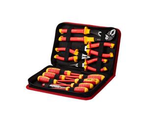VEVOR Juego de Destornilladores Aislados, 12 PCS Kit de Destornilladores Eléctricos Profesionales con Puntas Ranuradas Phillips Magnéticas, Alicates Aislados y Alicates Diagonales para Electricistas