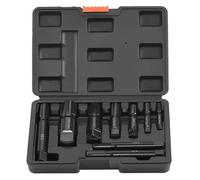 VEVOR Juego de Extractor de Roscas de Tuberías Rotas 9 Piezas, para Tubos de Diámetro de 1/8 a 1", con Estuche de Almacenamiento, Acero 41xx, Herramientas Mecánicas para Fontanero Bricolaje Reparación