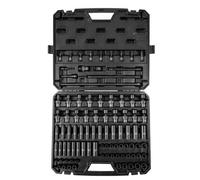 VEVOR Juego de Llaves de Vaso de 3/8" 90 Piezas SAE 1/4"-3/4" y Métricas 6-19 mm, 6 Puntas de Aleación de Acero Cr-Mo para Reparación de Automóviles con Barras de Extensión, Estuche de Almacenamiento