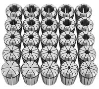 VEVOR Juego de mandíbulas de sujeción ER32, de 1/16 de pulgada a 13/16 de pulgada, 25 piezas. Juego de pinzas de sujeción para fresadoras y taladros, con una precisión de redondez de 0,0008 pulgadas.