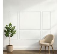 VEVOR, juego de molduras de pared, paquete de 3 unidades, molduras de 57,91/121,92/143 cm, fabricadas en poliestireno pintable, resistentes al agua, molduras decorativas para paredes, frisos para salo