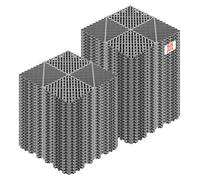 VEVOR, Juego de paneles de drenaje entrelazados (55 piezas), 31 x 31 cm, baldosas antideslizantes para suelos de garaje, tipo clic, fabricadas en PP, suelo modular para garaje, baño, cocina, piscina, 