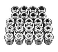 VEVOR Juego de Pinzas de Resorte ER40 1/8-1 pulgada Acero Aleado, 23 Piezas, con TIR de 0,0006 pulgada, Alta Concentricidad, Mandril de Torno de Precisión con Estuche, para Fresadoras CNC y Taladros