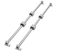 VEVOR Juego de Rieles de Guía Lineal SFC20, 2 Rieles de Guía 1000 mm, 4 Bloques Deslizantes SC20, 4 Soportes de Riel, Rieles Lineales y Kit de Rodamientos para Máquinas Automatizadas CNC, Bricolaje