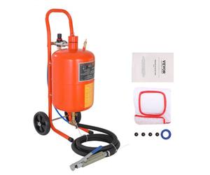 VEVOR Kit de Chorro de Arena de Alta Presión 60-110PSI Tanque de Chorro de Arena Abrasivo Portátil 18,92L con 4 Boquillas de Cerámica y Separador de Agua y Aceite para Eliminar Pintura, Manchas, Óxido