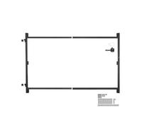 VEVOR Kit de Construcción de Portones Apto para Aberturas de 1016-1829 mm Material de Hierro Escuadra para Marco de Portón Completo Anti Hundimiento con Pestillo y Tornillos Para Cercas de Madera