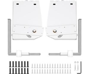 VEVOR Kit de mecanismo de montaje en pared con resorte, capacidad de carga de 450 kg, kit de bricolaje, soporte de cama para cama Murphy de 1,2 a 1,8 m de ancho, cama King vertical, blanco
