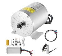 VEVOR Kit de Motor Eléctrico de CC sin Escobillas 1800 W, 48 V y 4500 RPM Controlador de Velocidad Mejorado y Kit de Acelerador de Pedal para Bicicletas Eléctricas, Motocicletas, 134 x 107 x 112 mm