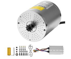 VEVOR Kit de Motor Eléctrico sin Escobillas de CC de 3000 W: Motor de 72 V y 4900 RPM con Controlador de Velocidad Mejorado para Karts, Bicicletas Eléctricas, Motocicletas, 134 x 107 x 112 mm