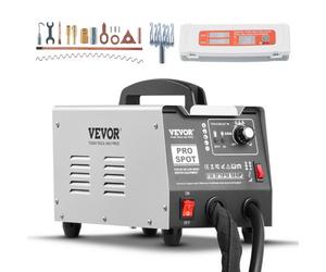 VEVOR Kit de Reparación de Abolladuras con Soldador de Pernos 1,8 kW Máquina Extractora de Abolladuras con Soldadura por Puntos 7 Modos para Reparación de Abolladuras de Automóviles, Camiones