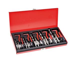 VEVOR Kit de Reparación de Roscas Helicoil 166 Piezas Kit Reparador Roscas SAE y Métrico M5, M6, M8, M10, M12, Brocas HSS, Insertos de Rosca, Machos de Roscar para Reparación de Roscas Automotrices