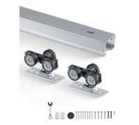 VEVOR Kit de Riel de Herrajes para Puertas Corredizas de Bolsillo, Kit de Herrajes para Puertas Corredizas de Bolsillo de Alta Resistencia de 1746 mm para Puertas Simples de 610-914 mm de Ancho
