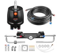 VEVOR Kit de Sistema de Dirección Hidráulica Fueraborda 110kW (150 HP), con Bomba de Timón de 6,9 MPa/1000 psi, Cilindro de Bloqueo Bidireccional, Manguera de 6,1 m, para Una Sola Estación y Un Solo M