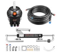 VEVOR Kit de Sistema de Dirección Hidráulica Fueraborda 70kW (90 HP), con Bomba de Timón de 6,9 MPa/1000 psi, Cilindro de Bloqueo Bidireccional, Manguera de 6,1 m, para Una Sola Estación y Un Solo Mot