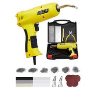 VEVOR Kit de Soldadura de Plástico 220 W con 1200 Grapas Calientes y 76 Varillas Soldadura, con Luz LED, Estuche de Transporte para Juguetes, Reparación de Parachoques Automóviles, 230 x 168 x 56 mm