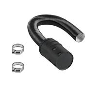 VEVOR Kit de Tubería de Admisión para Calentador Diésel, Manguera de Silenciador con Filtro de Admisión de Aire Expandible y Flexible para Calentadores de Aire de 2/5/8 kW, 51 x 590 mm, Negro