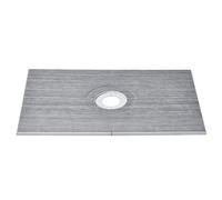 VEVOR Kit envolvente de ducha, kit de plato de ducha de drenaje central de 1524 x 965 mm, instalación de ducha ligera de EPS, 2 paños impermeables, varillas inclinadas para plato de ducha para baño
