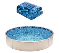 VEVOR, lámina para piscina redonda, diámetro 244 cm, longitud 147 cm, lámina interior, resistente al desgaste, para piscinas hinchables