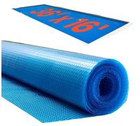 VEVOR, lámina solar para piscinas, 10972 x 4876 mm, cubierta solar, 0,3 mm. Lámina solar para piscinas con material de burbujas de aire y PE. Absorbe el calor durante el día y lo almacena durante la n