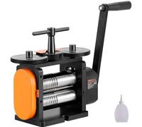VEVOR - Laminador de joyero, ancho 57 mm, máquina de laminación de joyas, grosor 0-5,5 mm, ajustable, relación de engranaje 1:2 para fabricación de joyas, tratamiento de chapa de oro y plata, anillo