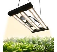 VEVOR Lámpara de Crecimiento LED para Cultivo, 200 W, Espectro Completo 400-740 nm, para Plantas de Interior en Carpa de Cultivo de 60x60 cm, brillo ajustable, para Germinar Semillas de Hortalizas