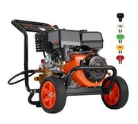 VEVOR Lavadora de Alta Presión a Gas 4400 PSI Limpiador de Alta Presión 15 L/min con Bomba de Cobre, Pistola Rociadora, Varilla de Extensión, 5 Boquillas para Casas, Vehículos, Patios