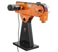 VEVOR Lijadora de banda de 125 mm y lijadora de banda de 25 mm x 762 mm, combinación de lijadora de banda de mesa de 250 W con mesa de trabajo ajustable de 0 a 45° y conexión para aspiración de polvo,