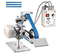 VEVOR Lijadora de Banda de 550 W con VFD Velocidad Variable 200 a 5000 RPM, 21 m/s Motor sin Escobillas, Amoladora de Lijado 762 x 25,4 mm, 2 Modos, 3 Bandas para Metal Madera Cuchillos Acero Taller