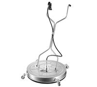 VEVOR Limpiador de Superficies para Hidrolimpiadora 76,2 cm con Asa Elevada | para Entradas, Patios y Aceras, con 138-276 bar, Acero Inoxidable, Conector de 9,5 mm, 4 Ruedas y Adaptadores M22-14/M22-15