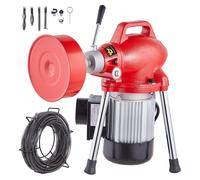 VEVOR: Limpiador de tuberías tipo gusano, diámetro 20-100 mm, 400 W. Desatascador de tuberías, herramienta portátil para limpieza de tuberías, ideal para inodoros, 250 W