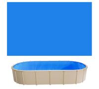 VEVOR, liner para piscina oval de 3.6 x 7.3 metros, estilo de solape para piscinas desmontables, altura de la pared de 122 a 137 cm, lámina de piscina duradera, vinilo de grosor estándar, para piscina