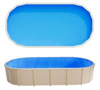 VEVOR, liner para piscina oval de 3.6 x 7.3 metros, estilo de solape para piscinas prefabricadas, altura de la pared de 122 a 137 cm, lámina de piscina duradera, vinilo de grosor estándar, para piscin