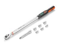 VEVOR Llave Dinamométrica 1/2 Pulgada Digital con Muestra de Pantalla LCD, Precisión ±2%, 2 Modos de Funcionamiento, 4 Unidades de Medida, con Indicador y Alerta, para Reparación de Autos Tuberías