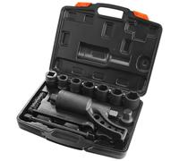 VEVOR Llave Dinamométrica Multiplicadora de Torsión de 25,4mm Relación 1:64 Multiplicador de Fuerza con 8 Vasos Caja Multiplicadora de Torsión de Acero de Aleación para Quitar Tuercas de Rueda, Garaje